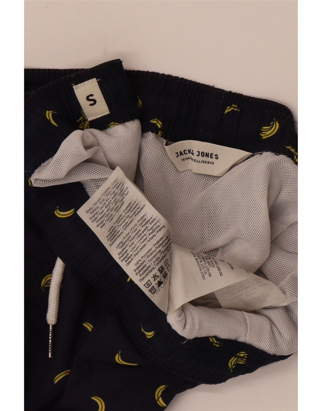 Jack & Jones Short de Bain Graphique Homme Petit Bleu Marine Polyester