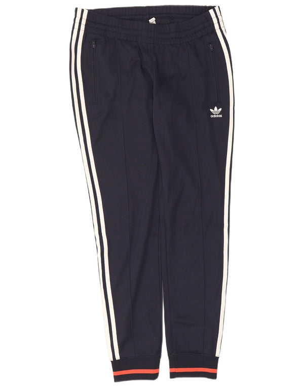 Adidas Pantalon de survêtement pour femme Joggers UK 14 Bleu marine moyen Coton