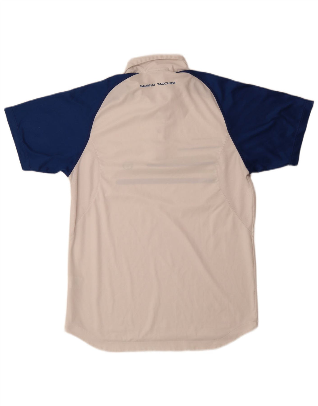 Sergio Tacchini Polo Homme Grand Blanc Colorblock Polyester