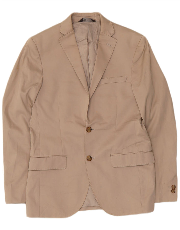 Marks & Spencer Veste blazer coupe slim à 2 boutons pour homme UK 36 Small Beige