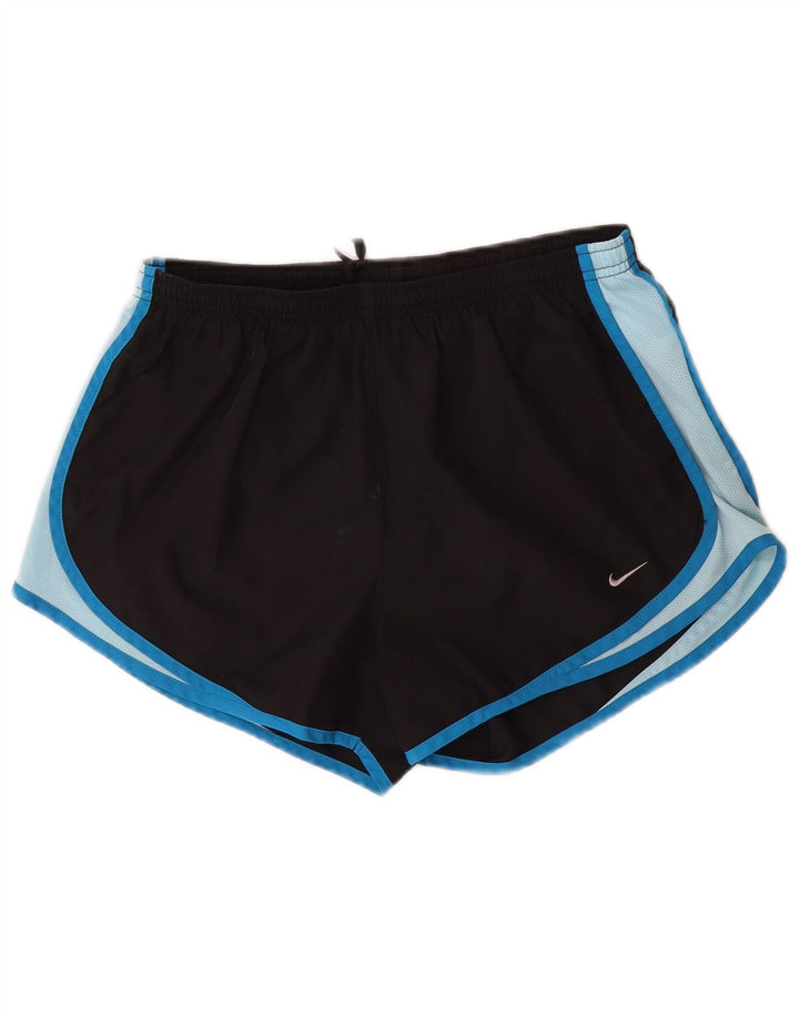 Nike Short de sport pour femme UK 14 Medium Noir Colourblock