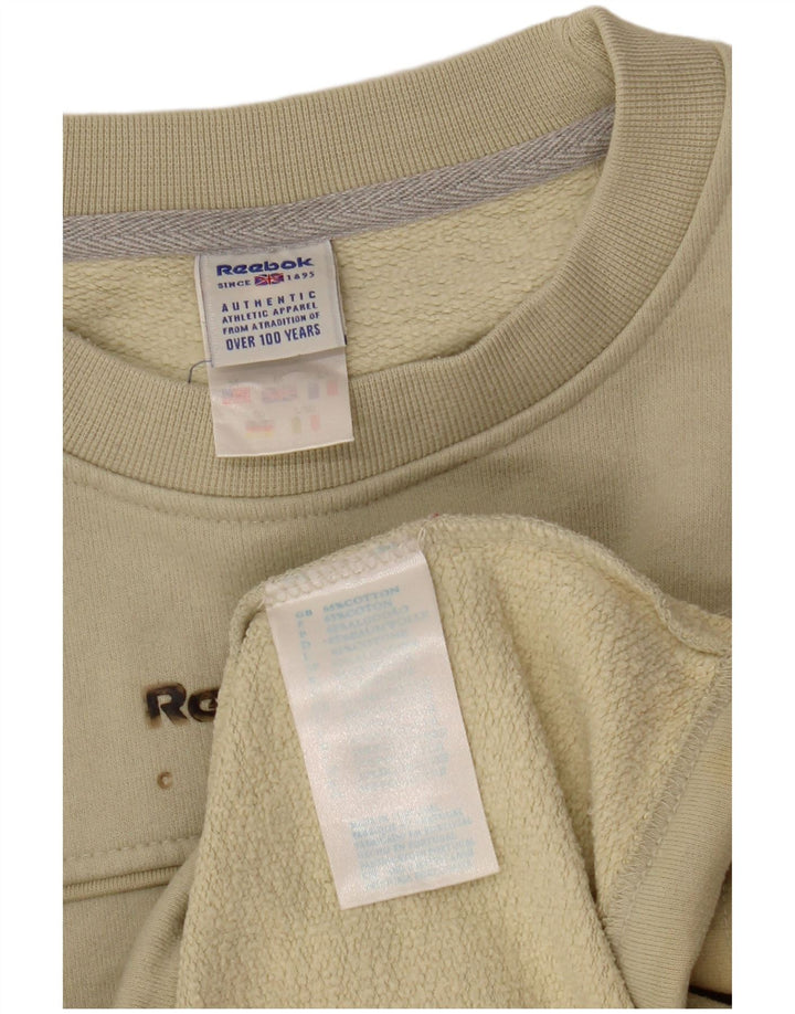 Reebok Sweatshirt Graphic Sweatshirt Jumper Homme Vert Moyen Coton