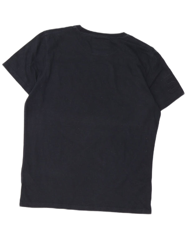 SUPERDRY T-Shirt Graphique Homme Top XL Noir Coton