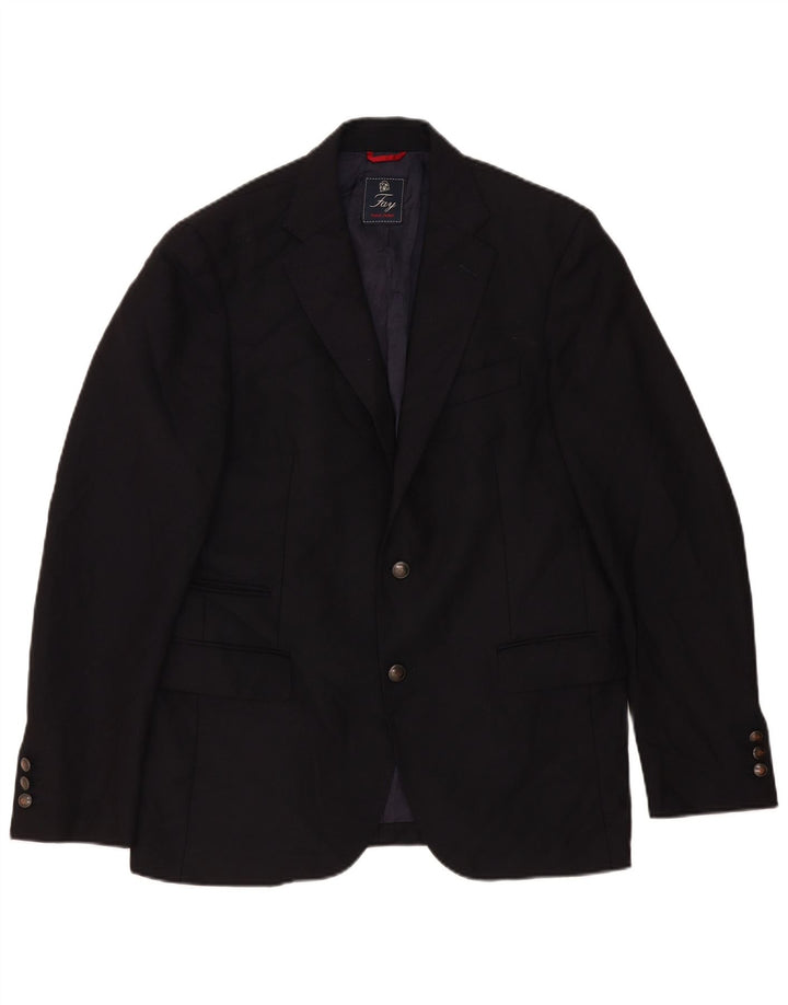 Fay Veste Blazer 2 Boutons Homme IT 52 XL Bleu Marine