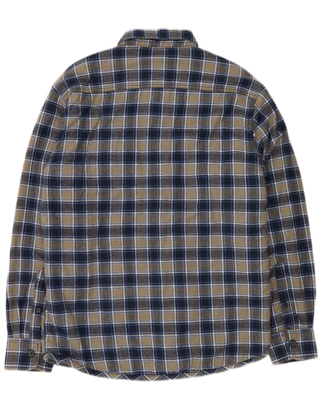 CAMARGUE Chemise Lumberjack Flanelle Homme Bleu Marine Moyen Carreaux Coton