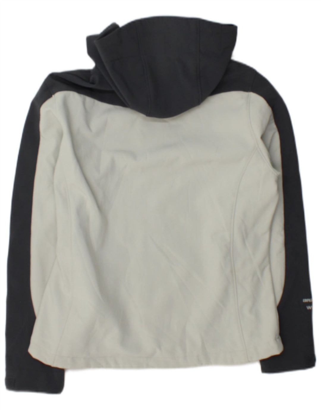 Brugi Veste coupe-vent à capuche pour femme UK 10 Small Gris Colorblock