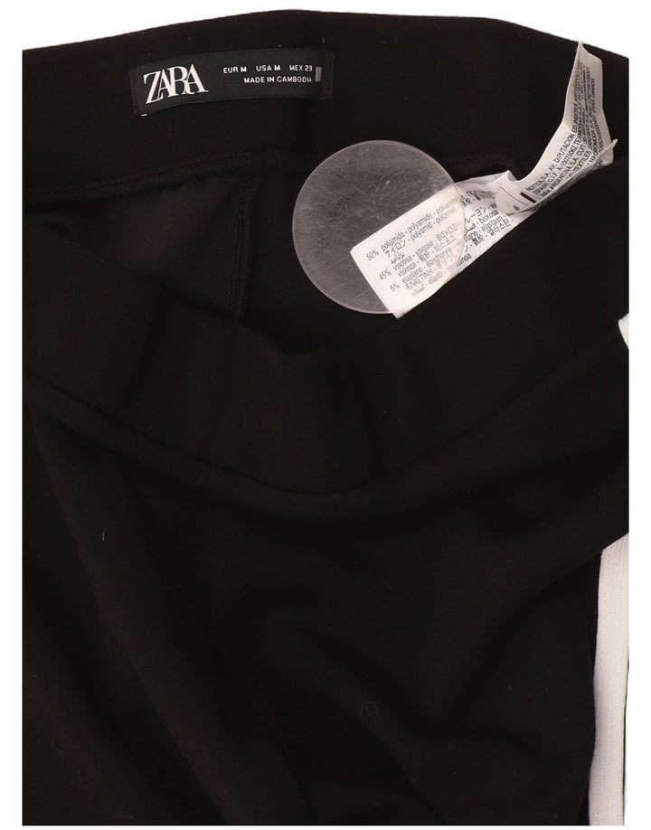 Zara Femme Pantalon De Survêtement Flare Polyamide Noir Moyen |