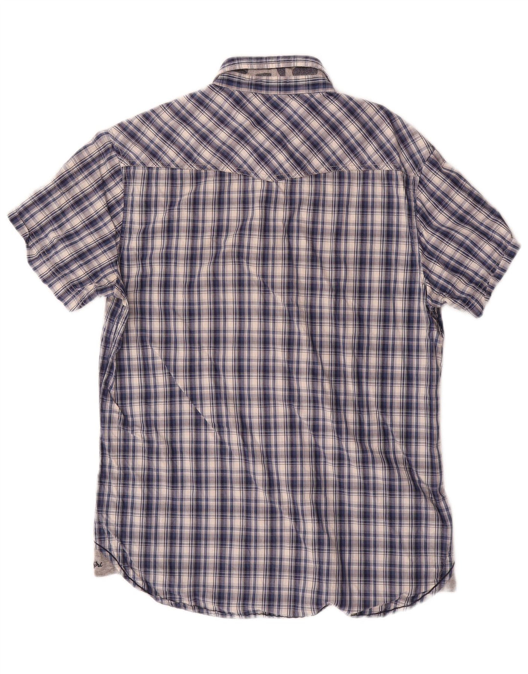 Napapijri Chemise à manches courtes homme bleu marine moyen à carreaux