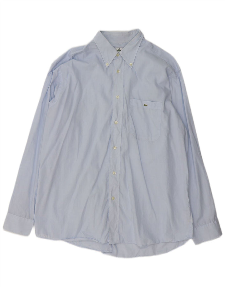 Lacoste Chemise Homme Taille 43 Grand Coton Bleu