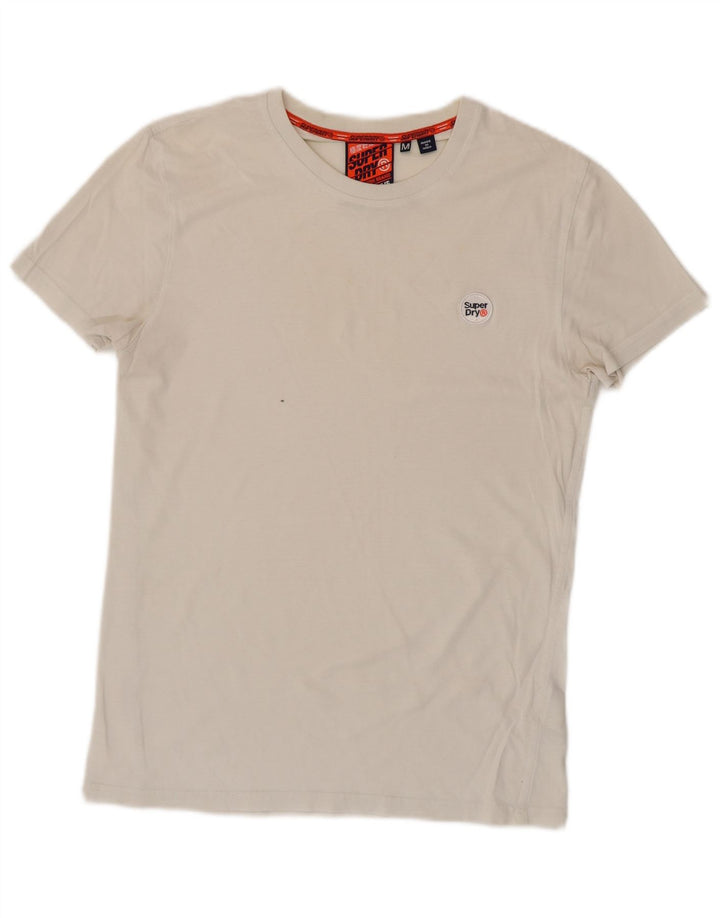 SUPERDRY T-Shirt Homme Blanc Moyen Coton