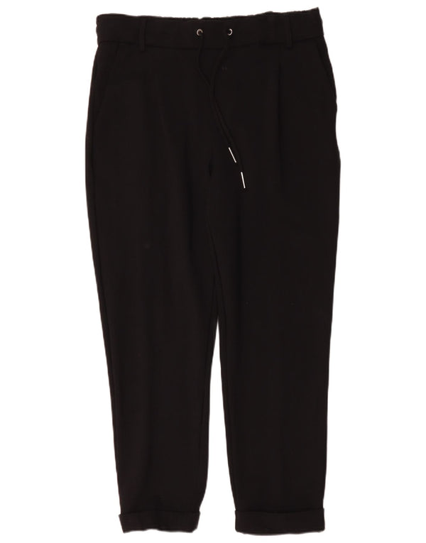 Benetton Pantalon Chino Droit Homme Large W34 L27 Noir Viscose