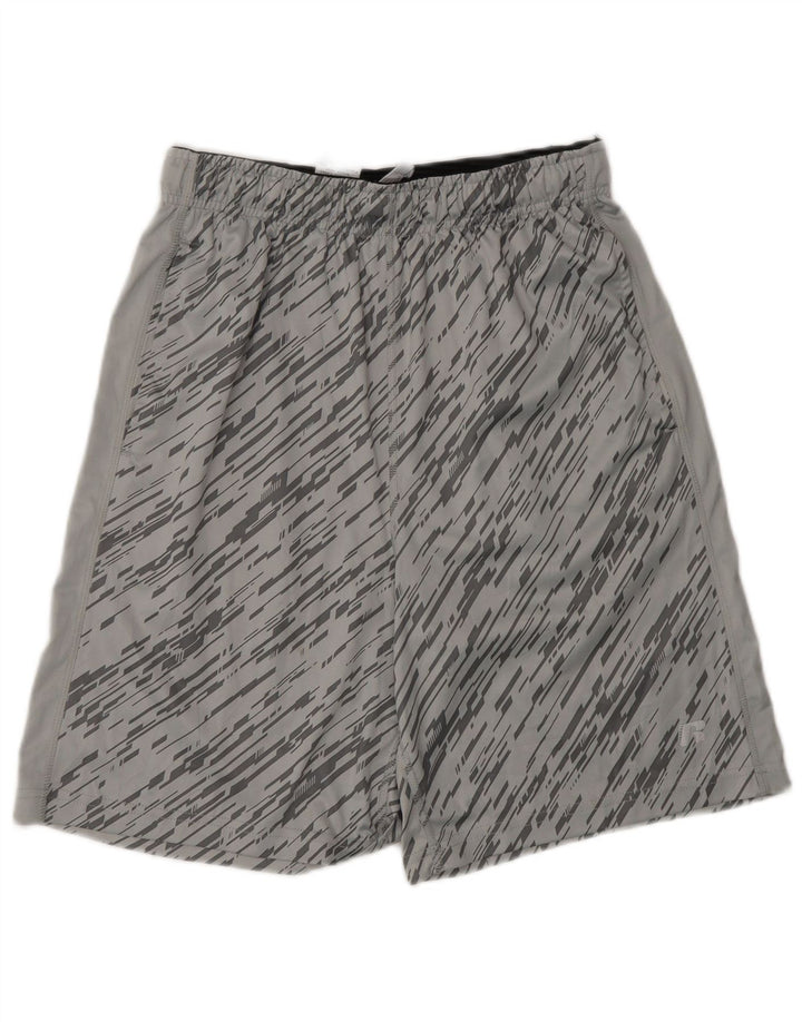 Russell Athletic Short de sport pour homme Petit polyester moucheté gris
