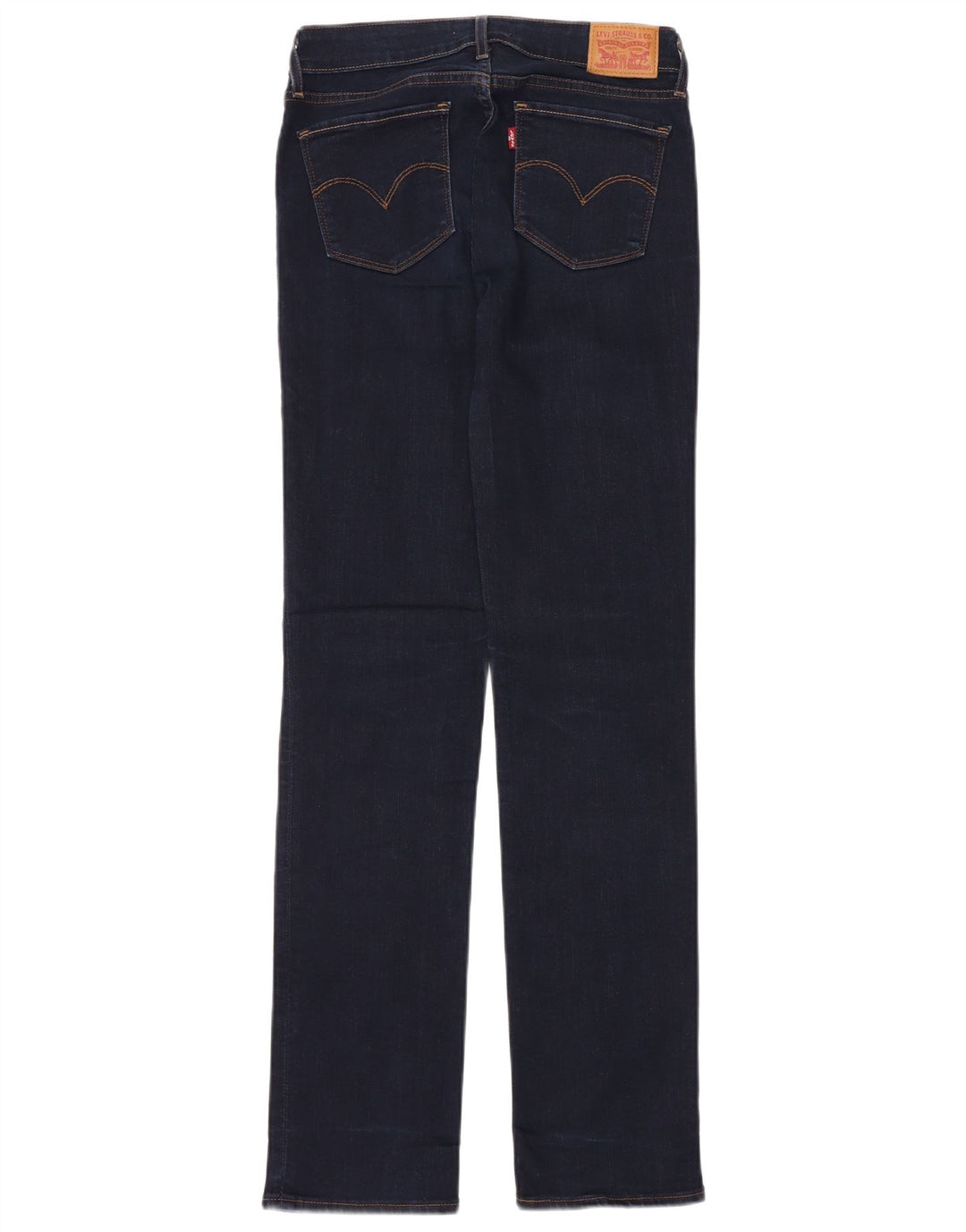 LEVI'S Jean droit 714 femme W27 L32 bleu marine coton