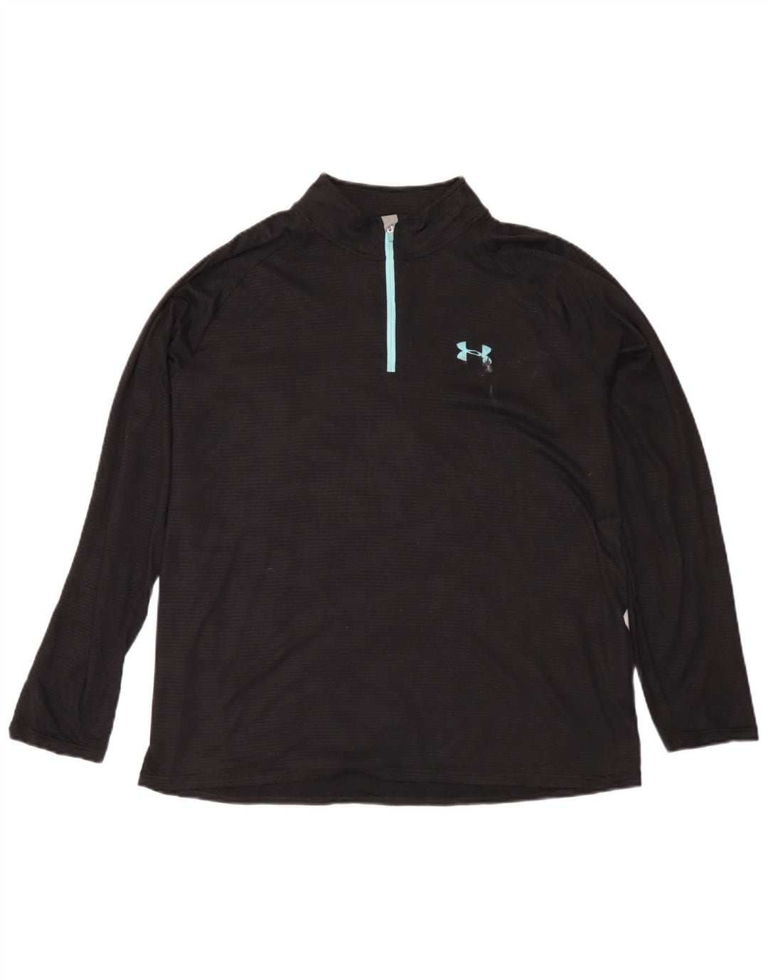 Under Armour Haut de survêtement Heat Gear pour homme avec col zippé Noir Taille L