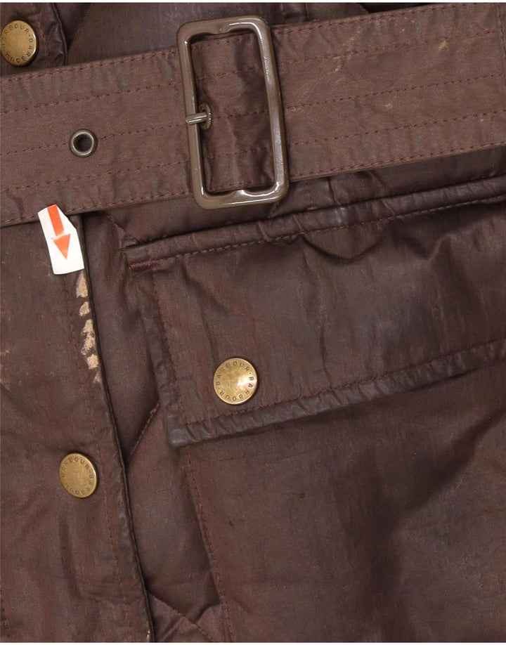 Barbour Veste rembourrée pour femme UK 12 Polyester marron moyen