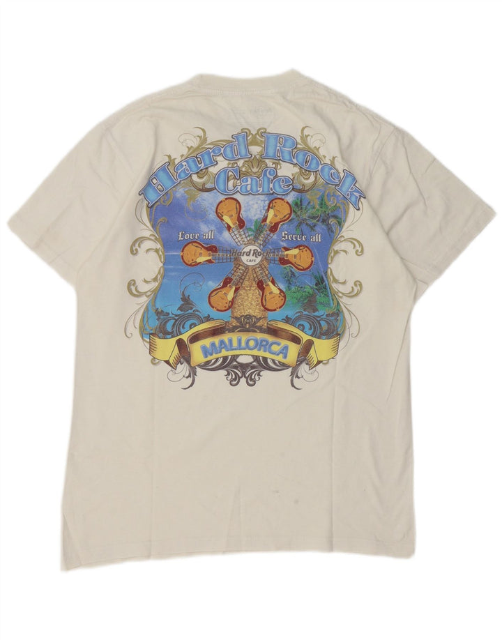 Hard Rock Cafe T-shirt graphique Majorque pour homme en coton blanc moyen