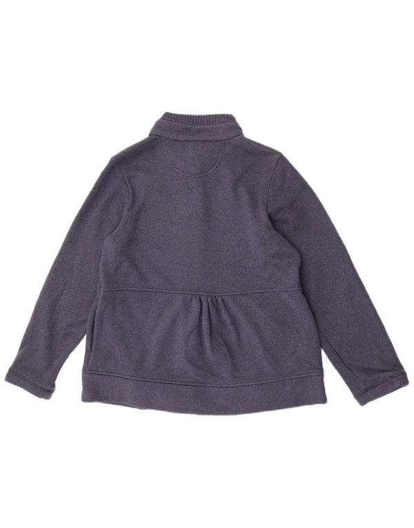 Marks & Spencer Pull Cardigan Femme UK 12 Medium Bleu Marine Polyester