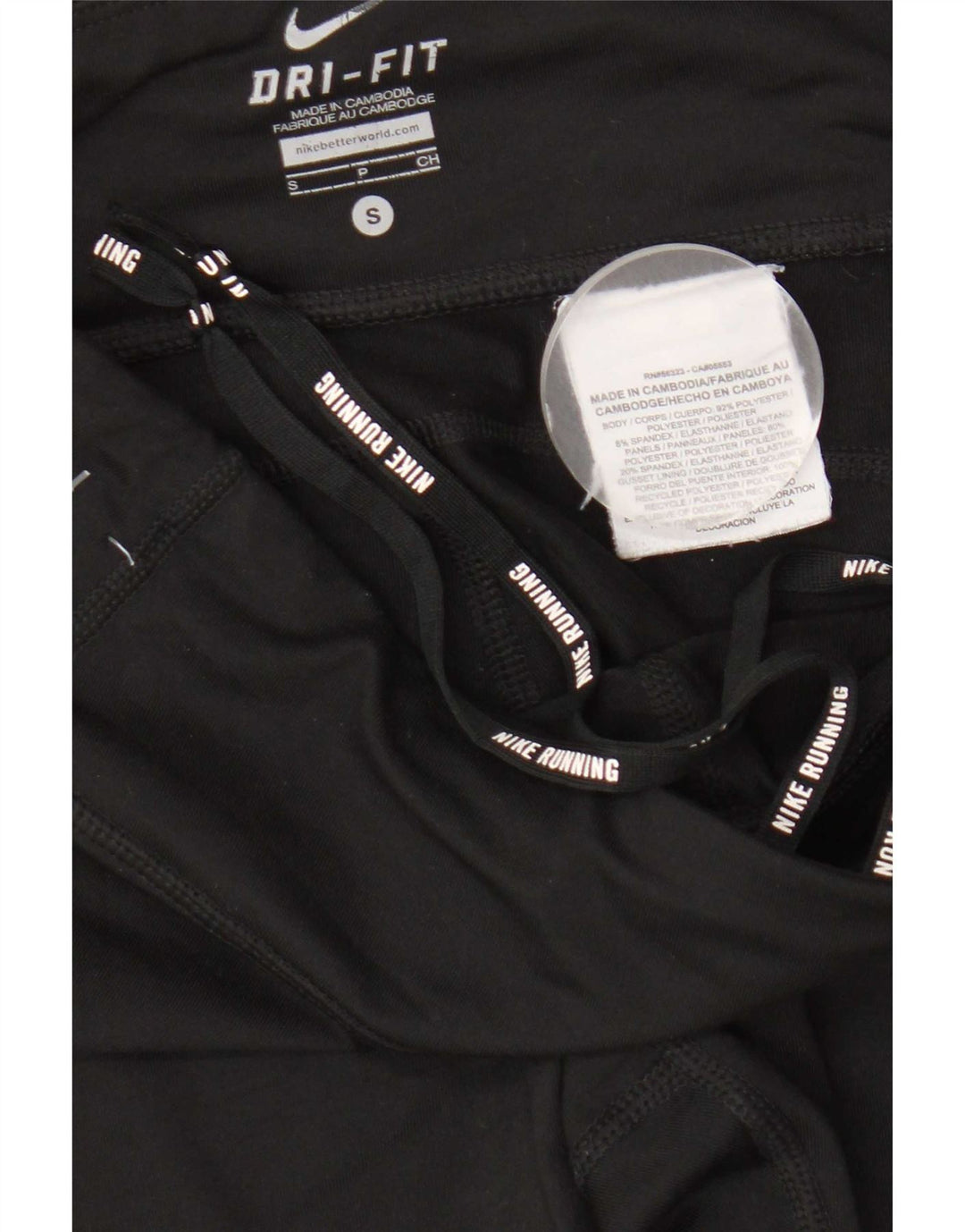 Legging Nike Dri Fit pour femme UK 10 Small Noir Polyester