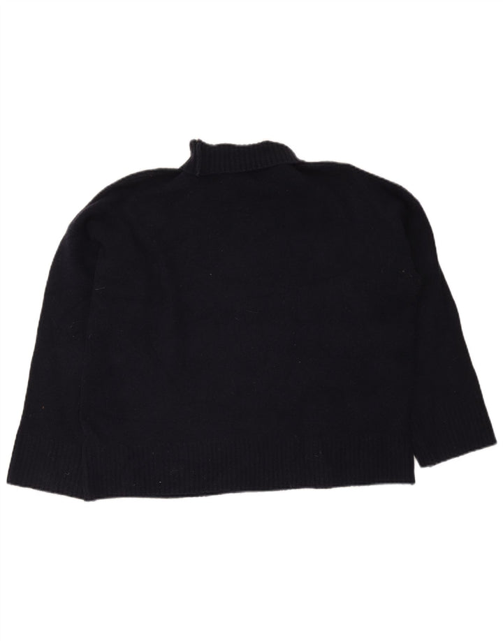 Marks & Spencer Pull col roulé pour femme UK 14 Bleu marine moyen