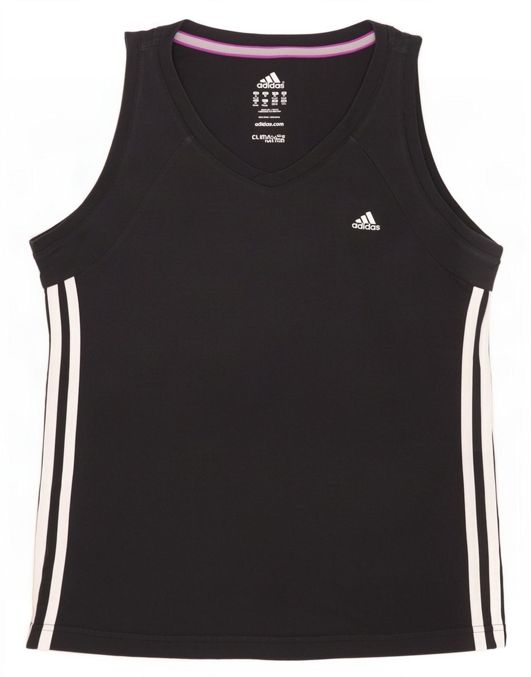 Adidas Femmes Climalite Débardeur UK 12/14 Moyen Noir Coton