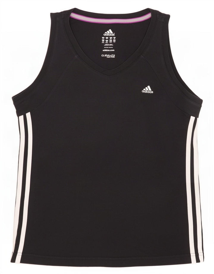 Adidas Femmes Climalite Débardeur UK 12/14 Moyen Noir Coton
