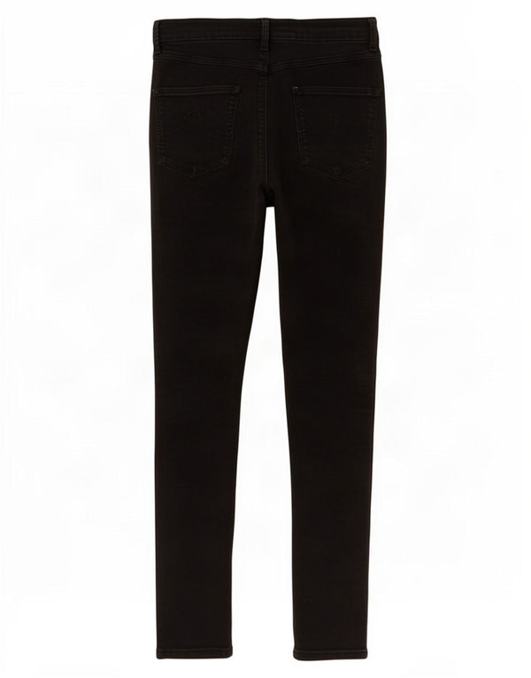 Marks & Spencer Jean Jegging Femme UK 12 Moyen W30 L30 Coton Noir