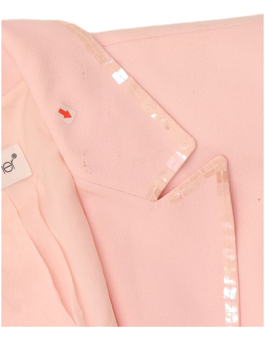 TOGETHER Veste Blazer 1 Bouton Femme UK 12 Rose Moyen Polyester