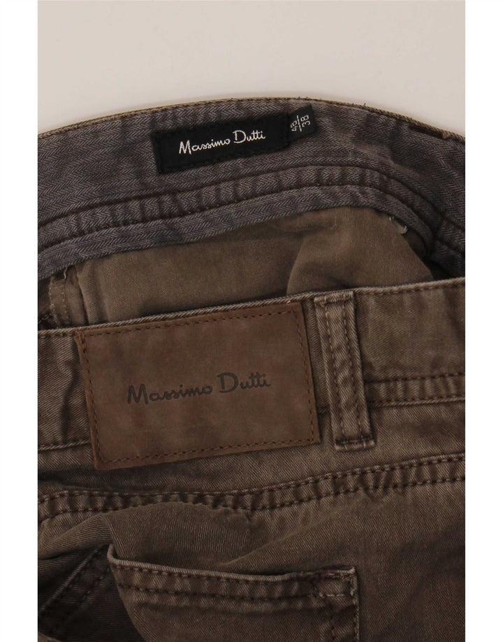 Massimo Dutti Jean droit pour homme EU 48 XL W38 L29 Marron