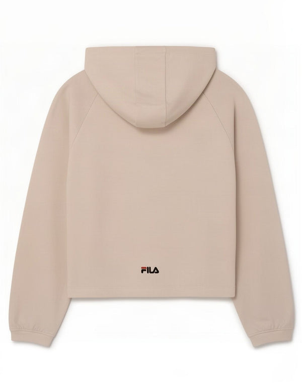 Fila Pull à capuche graphique fille 13-14 ans Blanc Coton