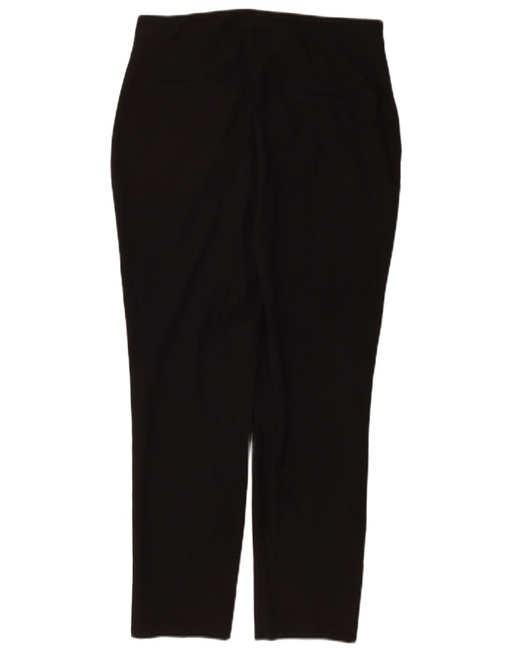 Zara Pantalon court slim pour femme EU 38 Small W28 L26 Noir Polyester