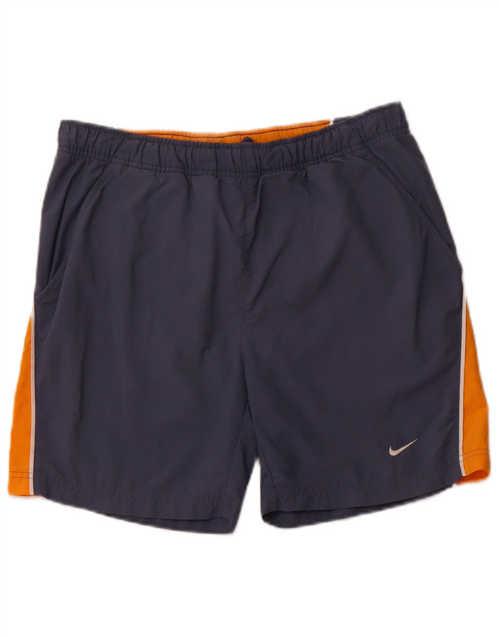 NIKE Short de sport pour homme Small Bleu marine Colourblock
