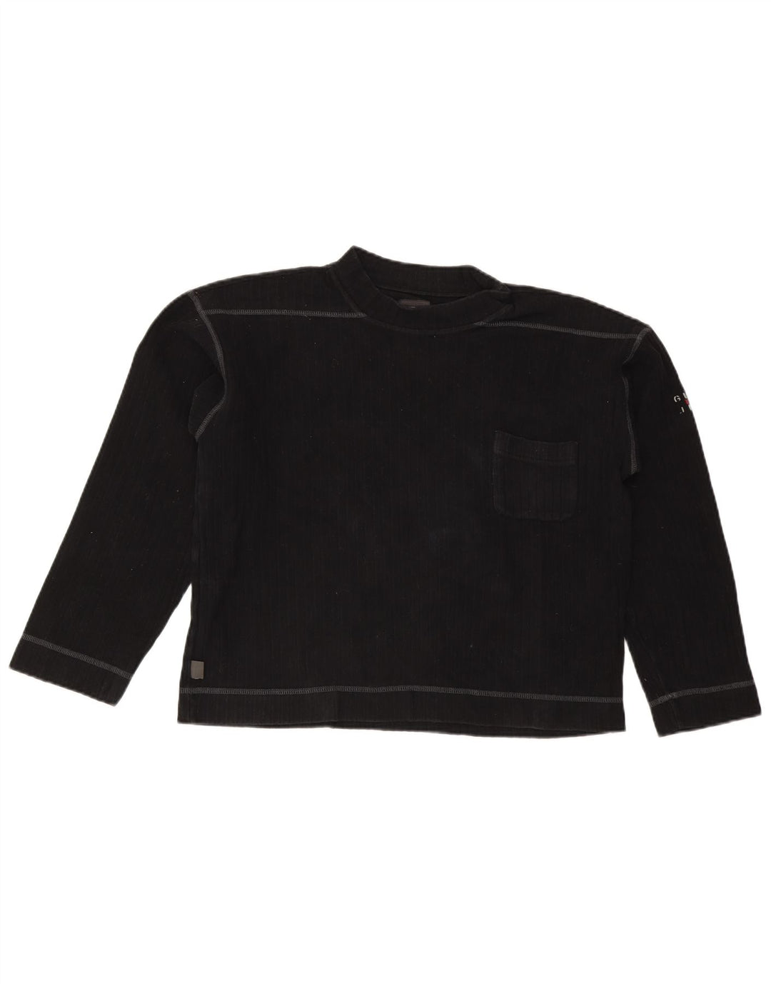 Guess Haut à manches longues pour femme UK 44 Coton noir moyen