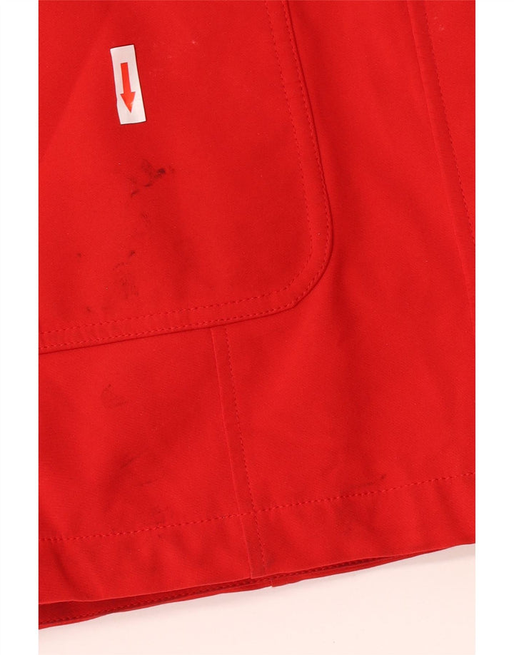 Calvin Klein Veste Parka à capuche pour femme UK 10 Petit Rouge Polyester