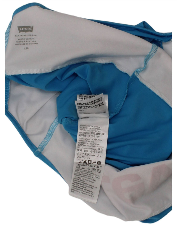 Levi's Maillot de Bain Graphique Femme Large Bleu Polyester Sports
