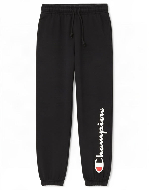 Champion Pantalon de Survêtement Graphique Homme Joggers Petit Coton Noir