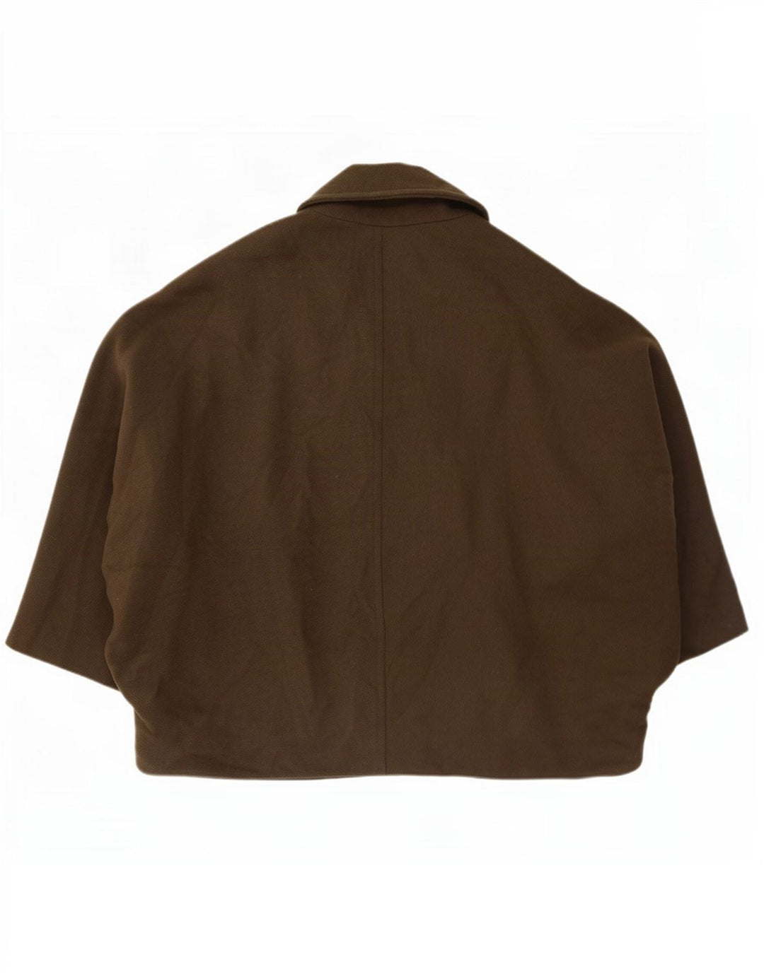 Veste Cape Femme Zara UK 14 Polyester Kaki Moyen
