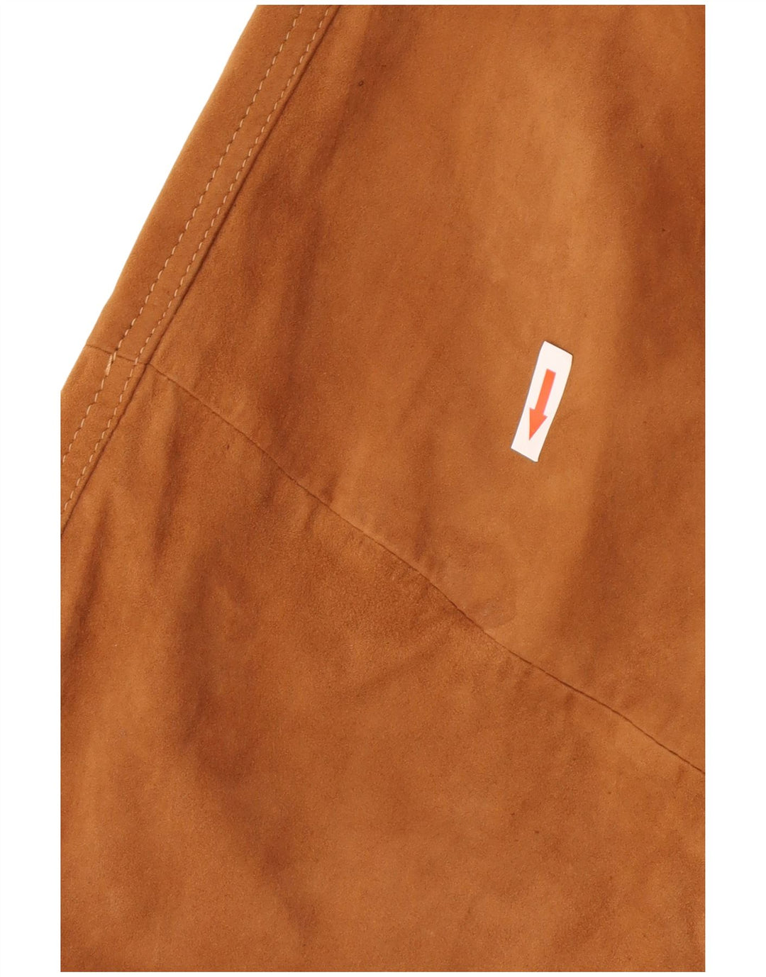 Veste Bomber En Daim Vintage Homme IT 52 XL Cuir Marron