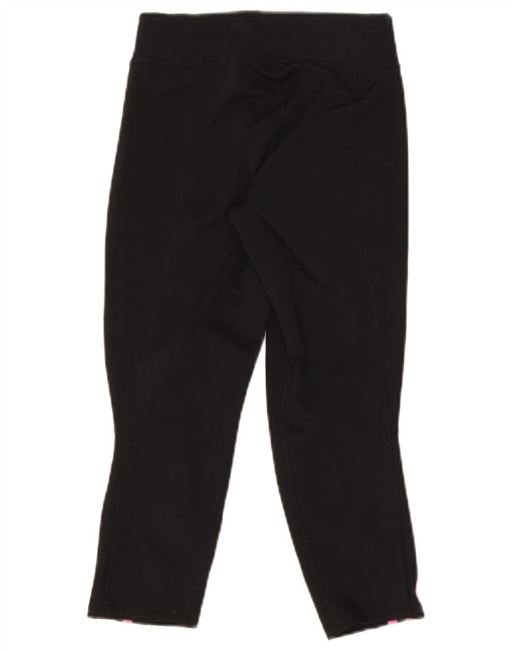 ADIDAS Legging Capri Femme UK 4/6 XS Noir Polyester
