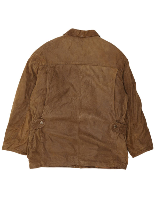 Veste en cuir homme Essebi IT 54 2XL cuir marron