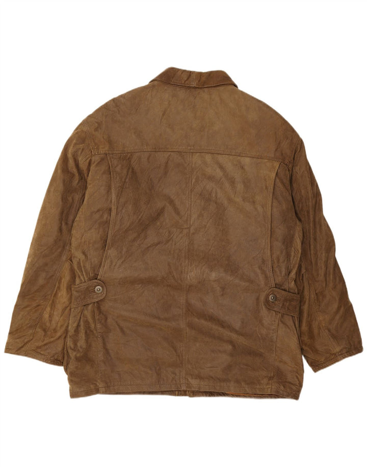 Veste en cuir homme Essebi IT 54 2XL cuir marron