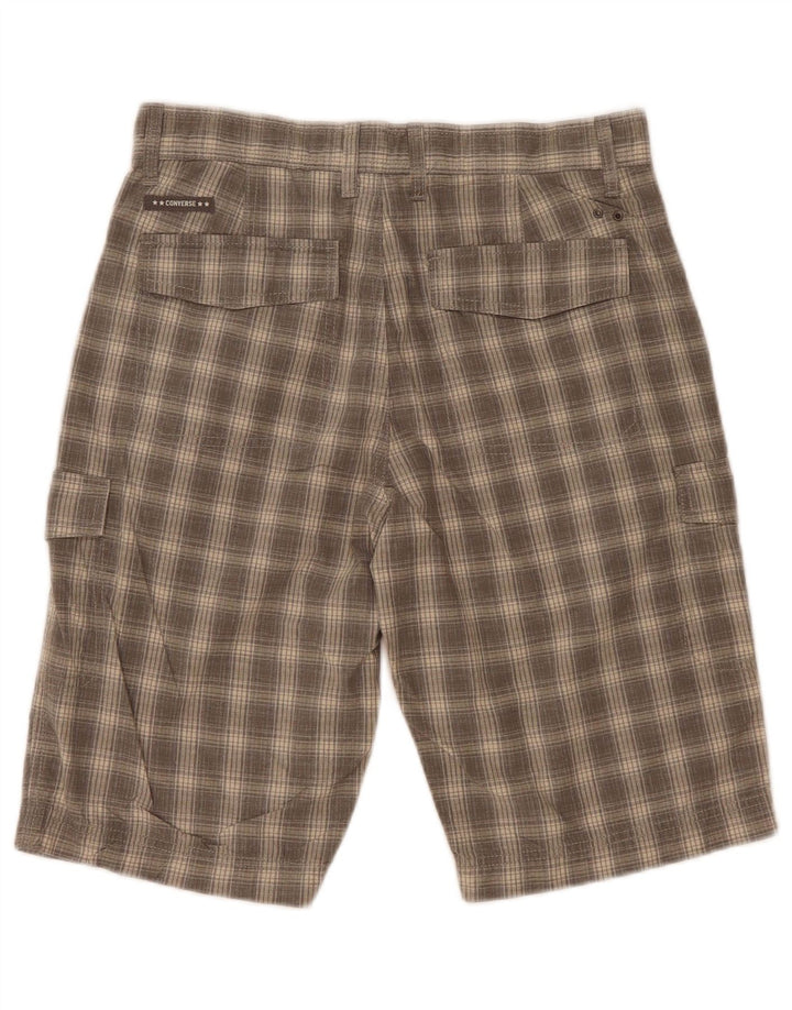 Converse Short Cargo W30 Homme Gris Moyen à Carreaux