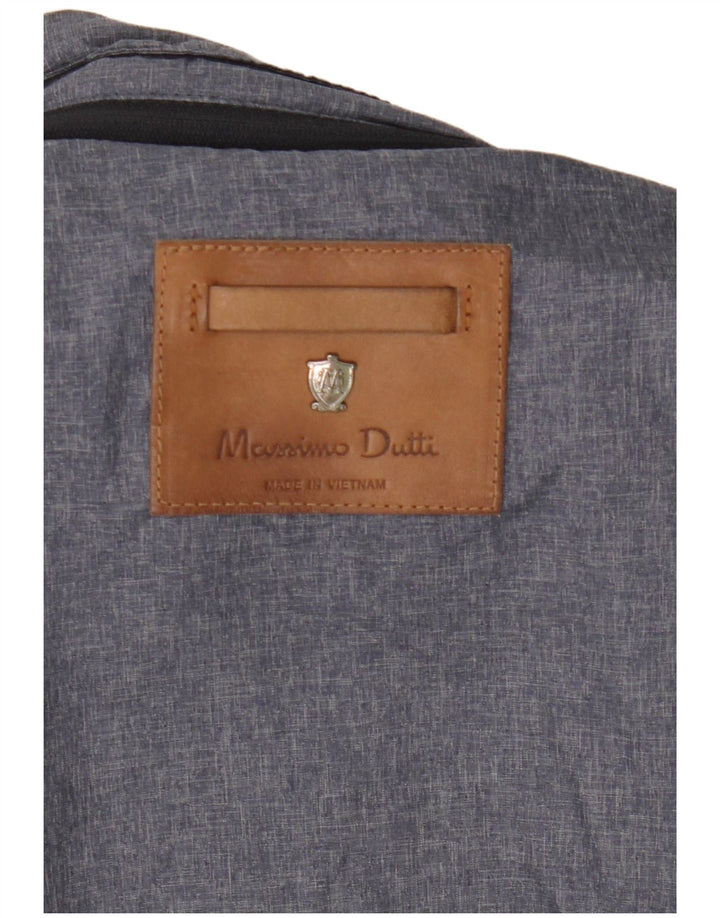 Massimo Dutti Veste utilitaire pour homme UK 38 Medium Bleu Marine Nylon
