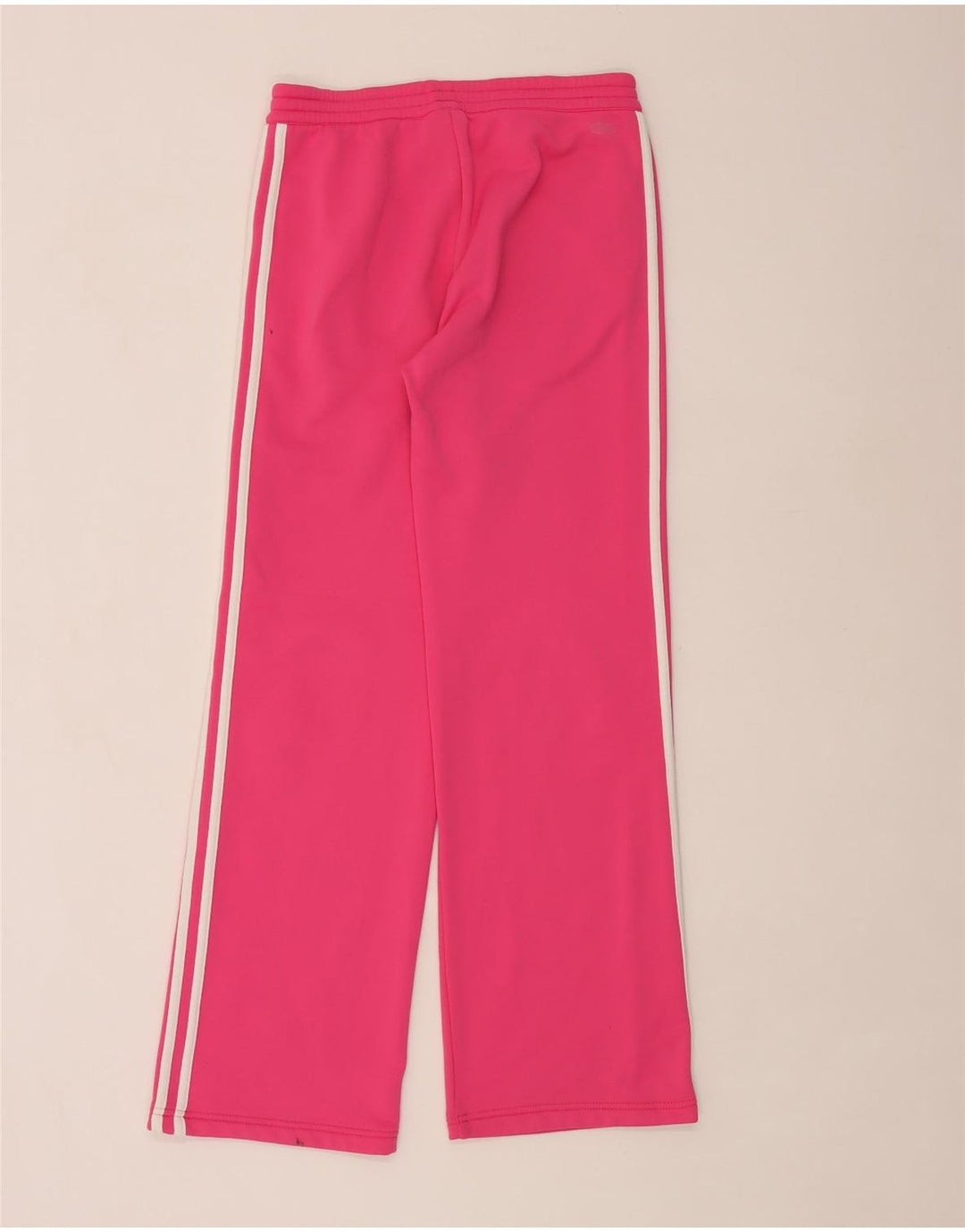 Adidas Pantalon de survêtement droit pour femme UK 10 Petit Rose Polyester