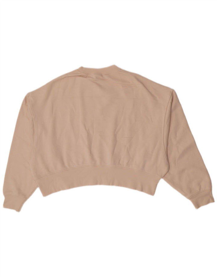 Nike Sweat-shirt surdimensionné pour femme UK 6 XS Coton beige