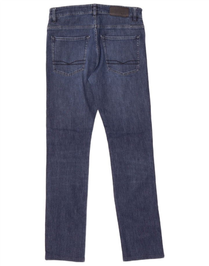 Hugo Boss Jean slim W30 L29 bleu marine en coton pour homme