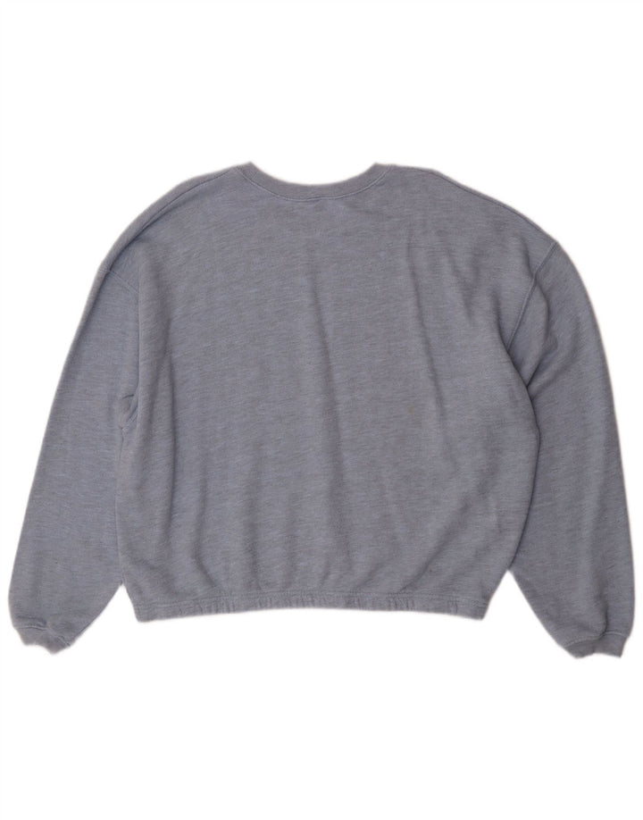 American Vintage Sweat-shirt pour femme UK 16 Grand Bleu Classique