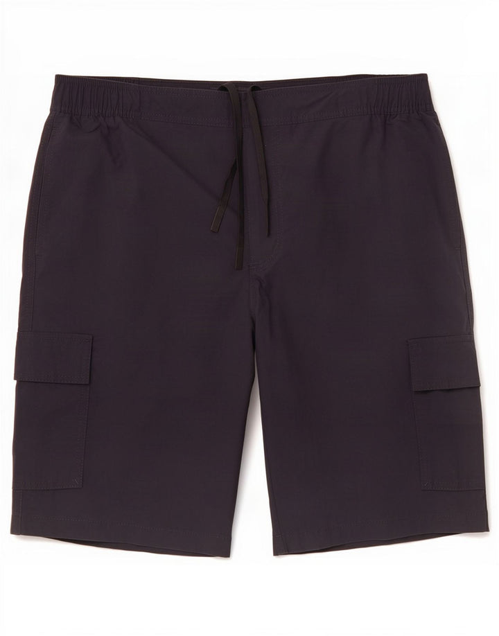 Marks & Spencer Short Cargo Homme Large W34 Noir Polyamide