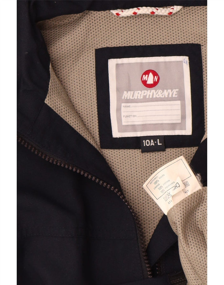 MURPHY & NYE Blouson Bomber Garçon 9-10 Ans Large Bleu Marine Nylon