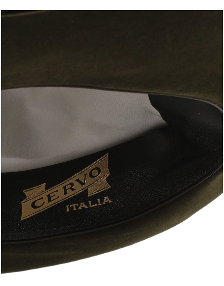 Cervo Chapeau Fedora Homme Kaki Moyen Classique
