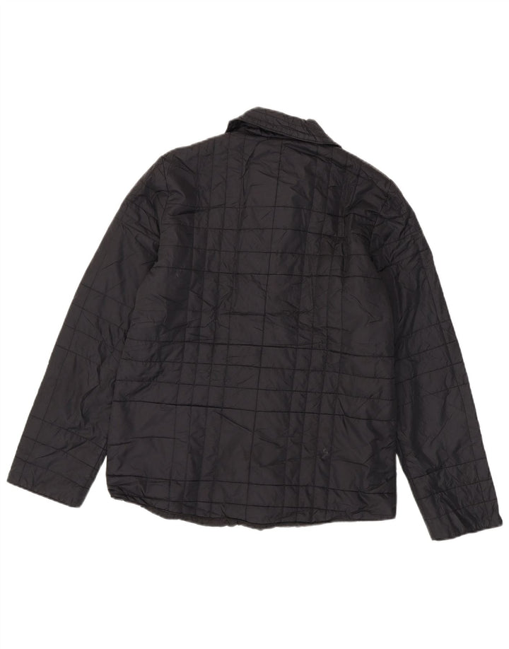 EDDIE BAUER Veste rembourrée pour femme UK 10 Petit nylon noir